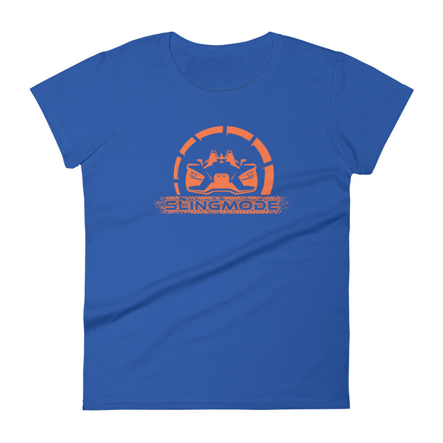 Slingmode Official Logo Women's T-Shirt (Nuclear Sunset Orange)