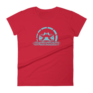Slingmode Official Logo Women's T-Shirt (Pacific Teal Fade)