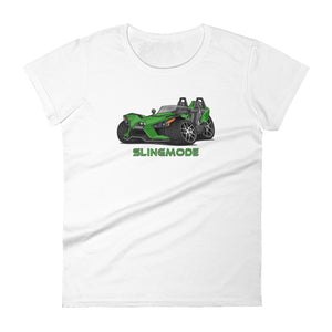 Slingmode Caricature Women's T-Shirt 2018 (SL Icon Dragon Green)