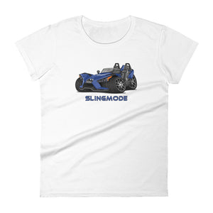 Slingmode Caricature Women's T-Shirt 2018 (SL Navy Blue)