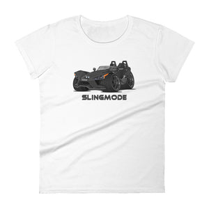 Slingmode Caricature Women's T-Shirt 2018 (S Gloss Black)