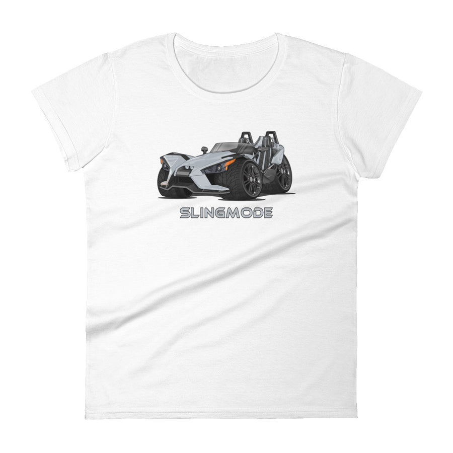 Slingmode Caricature Women's T-Shirt 2015 (Base Gray Metallic)