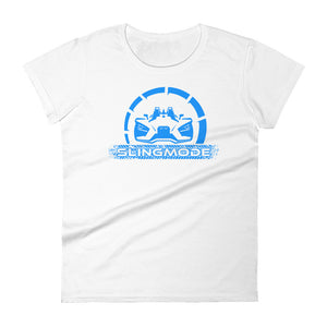 Slingmode Official Logo Women's T-Shirt (Electric Blue)