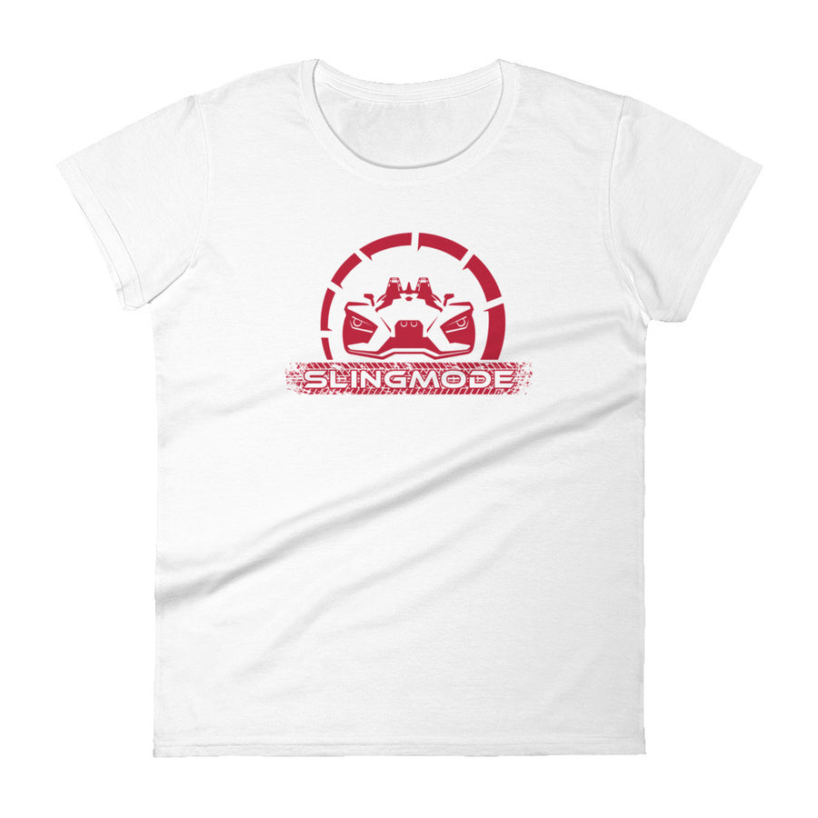 Slingmode Official Logo Women's T-Shirt (Sunset Red)