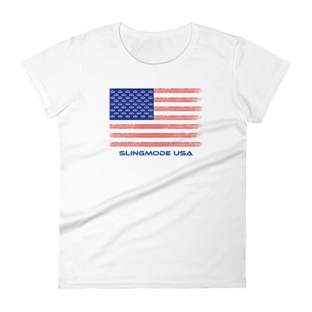 Slingmode USA Women's T-Shirt (American Flag) – slingmode.com
