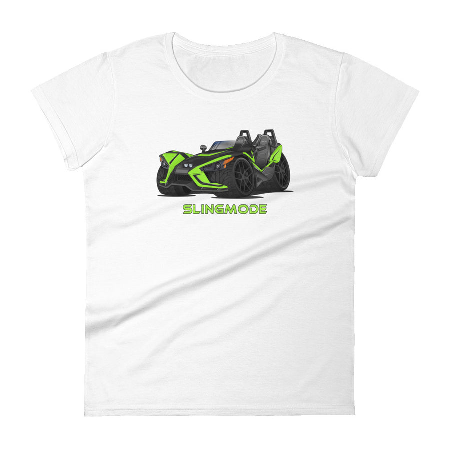 Slingmode Caricature Women's T-Shirt 2019 (SLR Icon Envy Green)